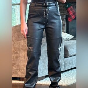 Maniere De Voir leather pants size US 10